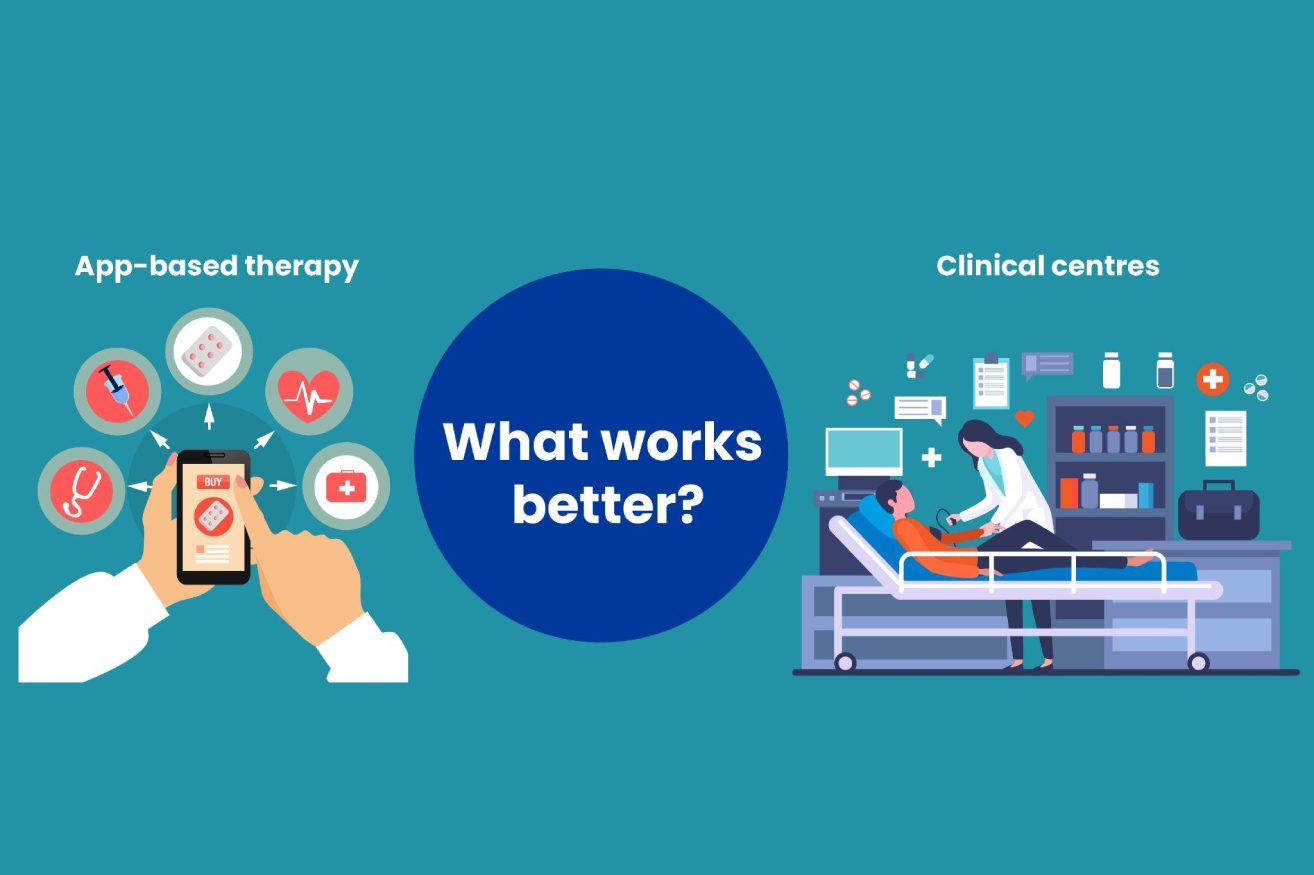 App-Based Therapy vs Clinical Centres
